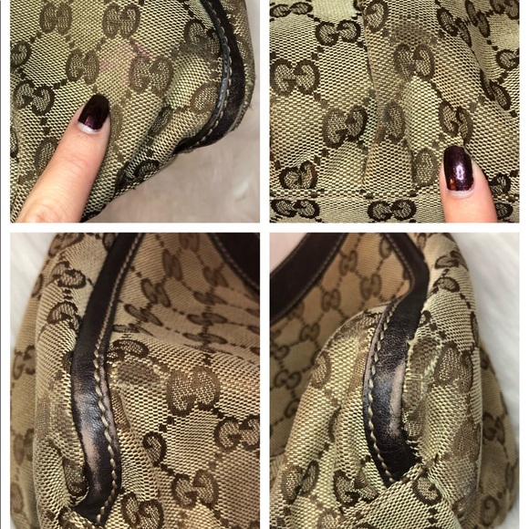 Vintage Gucci Monogram D Ring Hobo Bag - Picture 3 of 8